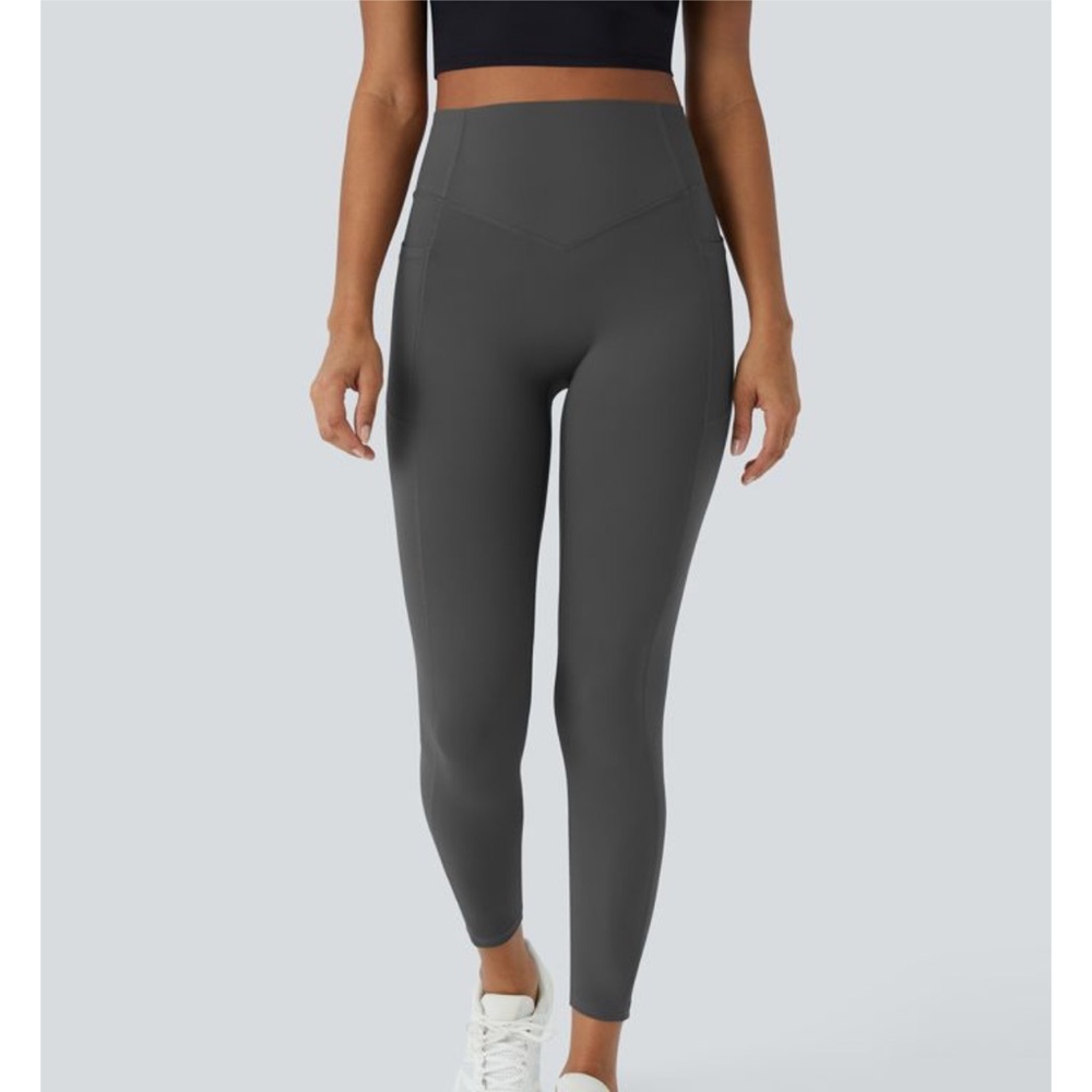 HALARA High-Waist Charcoal Gray Performance Leggings